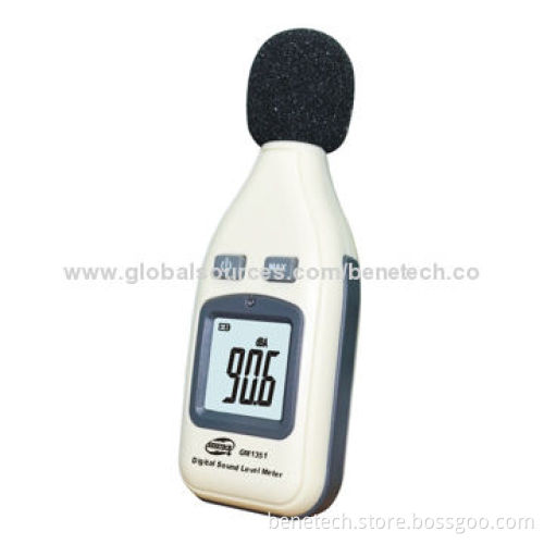 GM1351 Portable Sound-level Meter, 30-130dBa, Simple to Operate, LCD Display with Backlight